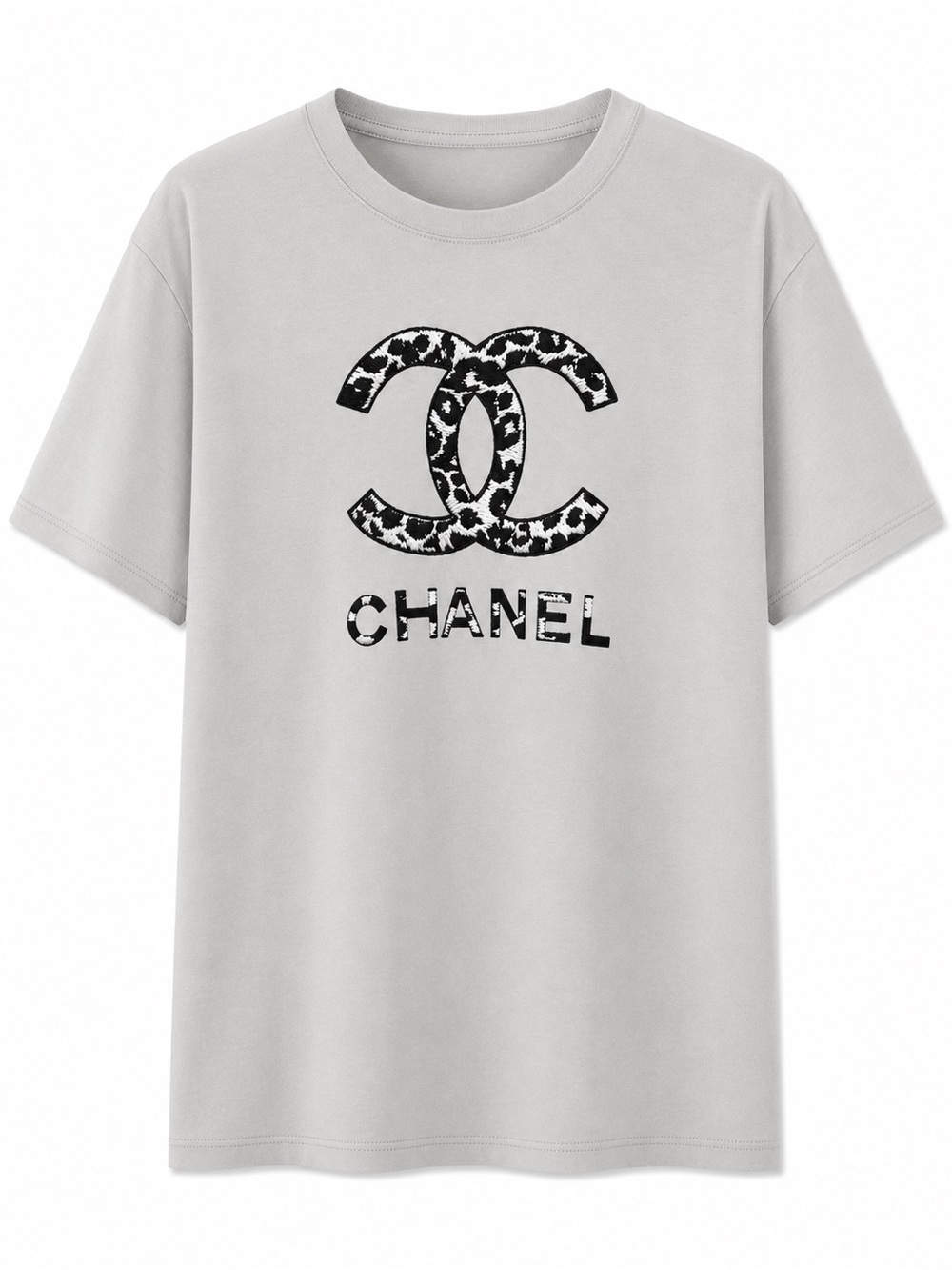PLUS SIZE Logo Graphic Tee in Light Gray